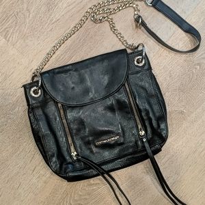 Black leather Cynthia Rowley purse